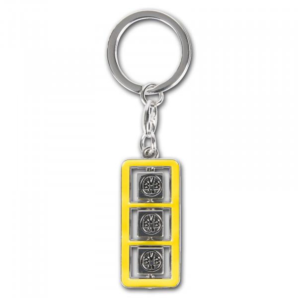 Borussia Dortmund BVB Schlüsselanhänger Würfel Metall